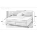 Kép 3/3 - KIRA boxspring franciaágy 180x200 cm - 444/07
