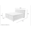 Kép 6/6 - MOLLY boxspring franciaágy 180x200 cm - 410/03