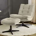 Kép 1/2 - KASPER relax fotel lábtartóval - 426-17 Bézs