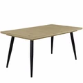 Kép 1/2 - ALASKA asztal 160(+40)cm - Artisan Tölgy / Fekete