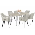 Kép 2/3 - ALASKA asztal 160(+40)cm - Justus Tölgy / Fehér