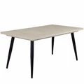 Kép 1/3 - ALASKA asztal 160(+40)cm - Justus Tölgy / Fekete