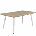 Kép 1/2 - ALASKA asztal 160(+40)cm - Sonoma Tölgy / Fehér