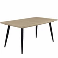 Kép 1/3 - ALASKA asztal 160(+40)cm - Sonoma Tölgy / Fekete