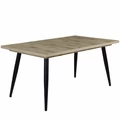 Kép 1/2 - ALASKA asztal 160(+40)cm - Viking Tölgy / Fekete