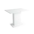 Kép 2/4 - KIRA asztal 70x50(+50) cm - Rusztik Fehér (Erezett Fehér)