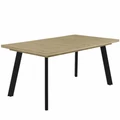 Kép 1/3 - LINETT asztal 160(+40)cm - Artisan Tölgy / Fekete