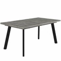 Kép 1/3 - LINETT asztal 160(+40)cm - Frizo Szürke / Fekete