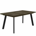 Kép 1/3 - LINETT asztal 160(+40)cm - Sötét Justus Tölgy / Fekete