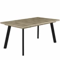Kép 1/2 - LINETT asztal 160(+40)cm - Viking Tölgy / Fekete