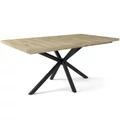 Kép 1/2 - SUZY asztal 160(+40)cm - Artisan Tölgy / Fekete