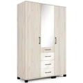 Kép 1/2 - NEPAL 135 cm nyílóajtós gardrób - Justus Tölgy / Magasfényű Beige