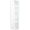 Kép 1/4 - POLLY vitrines polcos elem 42 cm BALOS - Rusztik Fehér (Erezett Fehér) / Fehér