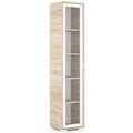 Kép 1/2 - POLLY vitrines polcos elem 42 cm BALOS - Sonoma Tölgy / Fehér