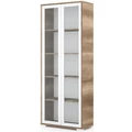 Kép 1/2 - POLLY vitrines polcos elem 80 cm - Canyon Tölgy / Fehér