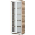 Kép 1/2 - POLLY vitrines polcos elem 80 cm - Canyon Tölgy / Szürke