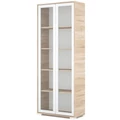 Kép 1/2 - POLLY vitrines polcos elem 80 cm - Sonoma Tölgy / Fehér
