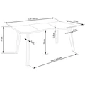Kép 13/13 - DICKSON asztal 120(+60)cm - Natúr Tölgy