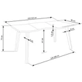 Kép 12/13 - DICKSON asztal 150(+60)cm - Natúr Tölgy