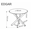 Kép 5/5 - EDGAR 100 körasztal - Kasmír