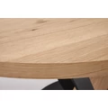 Kép 11/17 - FANIS 120(+40)cm körasztal - Natúr / Fekete