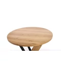 Kép 12/17 - FANIS 120(+40)cm körasztal - Natúr / Fekete