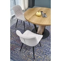 Kép 4/17 - FANIS 120(+40)cm körasztal - Natúr / Fekete