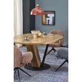 Kép 7/17 - FANIS 120(+40)cm körasztal - Natúr / Fekete
