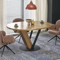 Kép 1/17 - FANIS 120(+40)cm körasztal - Natúr / Fekete