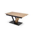 Kép 11/18 - FANIS asztal 160(+60)cm - Natúr / Fekete