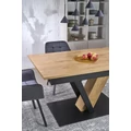 Kép 6/18 - FANIS asztal 160(+60)cm - Natúr / Fekete
