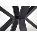 Kép 12/22 - PLATAN asztal 140(+40)cm - Fehér márvány / Fekete
