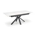 Kép 20/22 - PLATAN asztal 140(+40)cm - Fehér márvány / Fekete