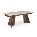Kép 18/18 - VESNA asztal 180(+80)cm - Bézs márvány