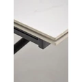 Kép 12/17 - VITORINO asztal 160(+60)cm - Fehér márvány / Fekete