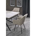 Kép 7/17 - VITORINO asztal 160(+60)cm - Fehér márvány / Fekete