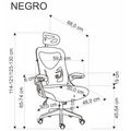 Kép 13/13 - NEGRO forgószék - Fekete