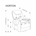 Kép 15/15 - HORTON automata TV fotel, felállás segítővel - Szürke szövet