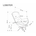 Kép 4/12 - LOBSTER relax fotel - Bézs szövet