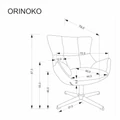 Kép 12/12 - ORINOKO relax fotel - Bézs szövet