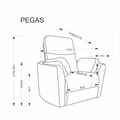 Kép 8/16 - PEGAS automata TV fotel hintafunkcióval - Mustár szövet