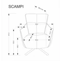 Kép 12/12 - SCAMPI relax fotel - Szürke szövet