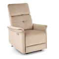 Kép 9/10 - SEMIR automata relax TV fotel - Bézs bársony szövet
