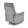 Kép 5/12 - SEMIR automata relax TV fotel - Szürke bársony szövet
