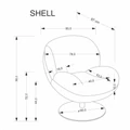 Kép 12/12 - SHELL relax fotel - Krém szövet