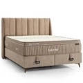Kép 1/9 - Livora COMFORT PLUS ágykeret és matrac szett 160x200 cm - Barna
