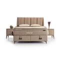 Kép 2/9 - Livora COMFORT PLUS ágykeret és matrac szett 160x200 cm - Barna