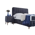Kép 7/10 - Livora EMPIRES ágykeret és matrac szett 160x200 cm - Navy