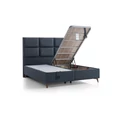 Kép 9/10 - Livora QUATTRO ágykeret és matrac szett 160x200 cm - Navy