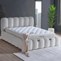 Kép 1/9 - Livora VENICE ágykeret és matrac szett 180x200 cm - Bézs